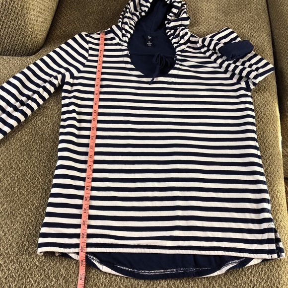 Gap Blue White Stripe Hoodie - Picture 11 of 16
